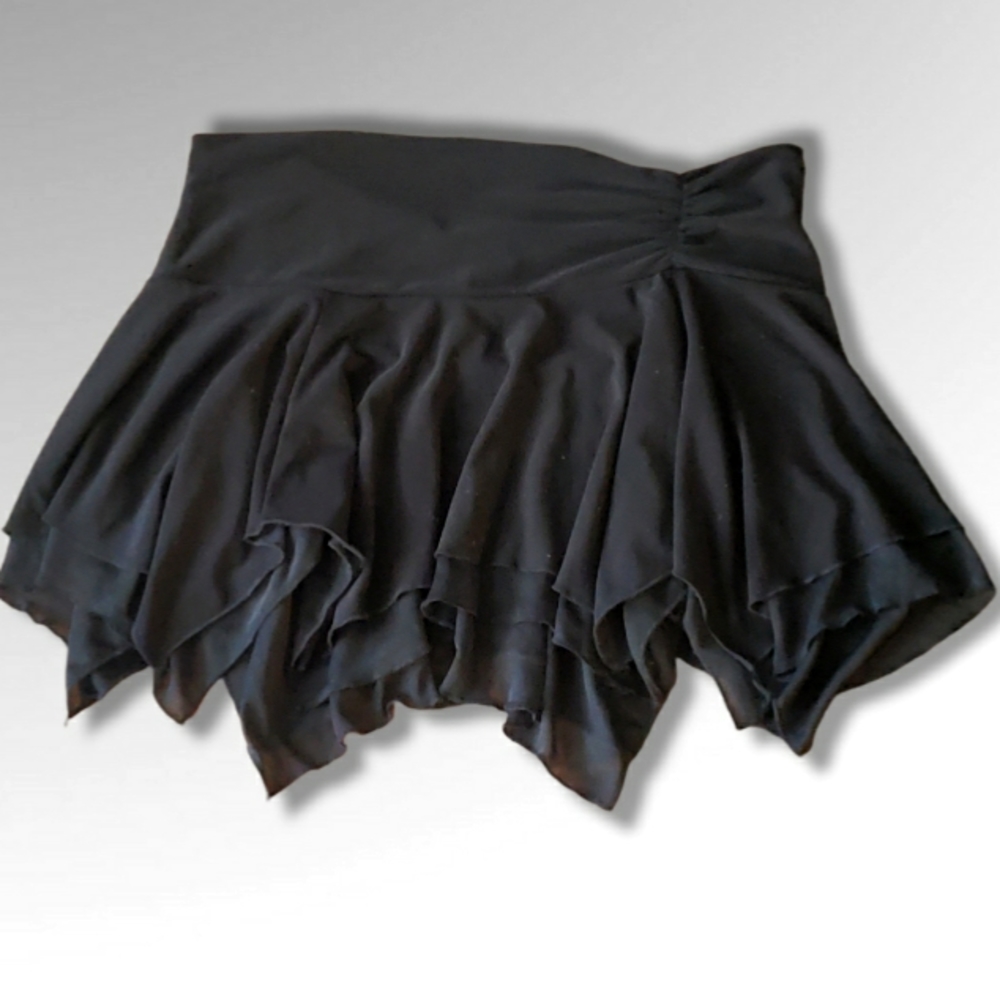 Black Fairy Micro-Mini Skater Skirt